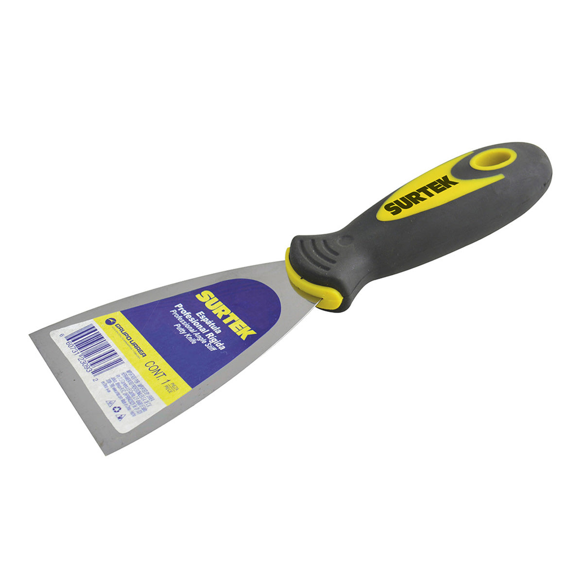 ESPATULA ACERO FLEXIBLE 4" M/POLIPROPILENO REF 123034 SURTEK