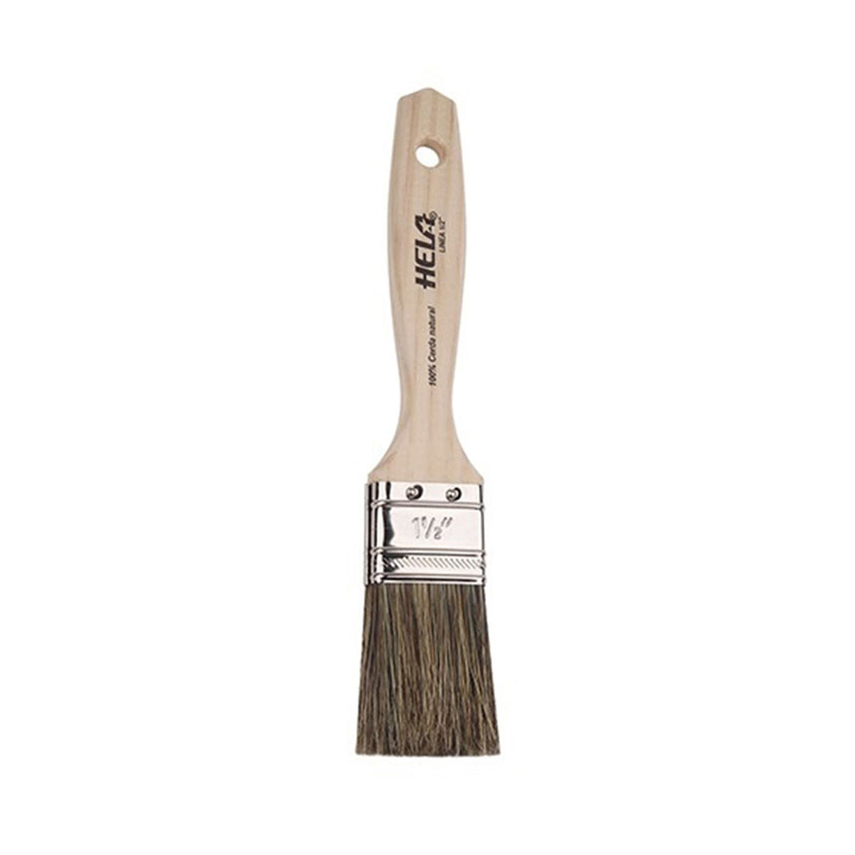 BROCHA CERDA GRIS NATURAL 1/2" X 1" SERIE PROFESIONAL HELA