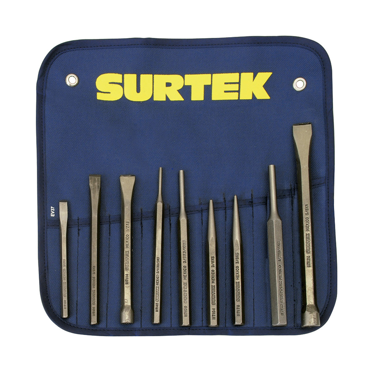 JUEGO CINCEL PUNTO Y BOTADORES 9 PZS REF 117194 SURTEK