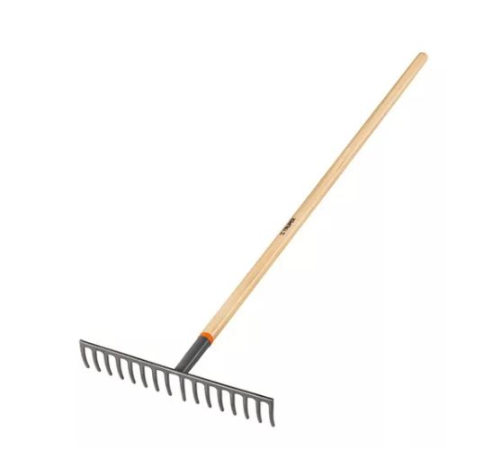 RASTRILLO TRUPER RECTO. 16 DTES C/MANGO MADERA # R-16M