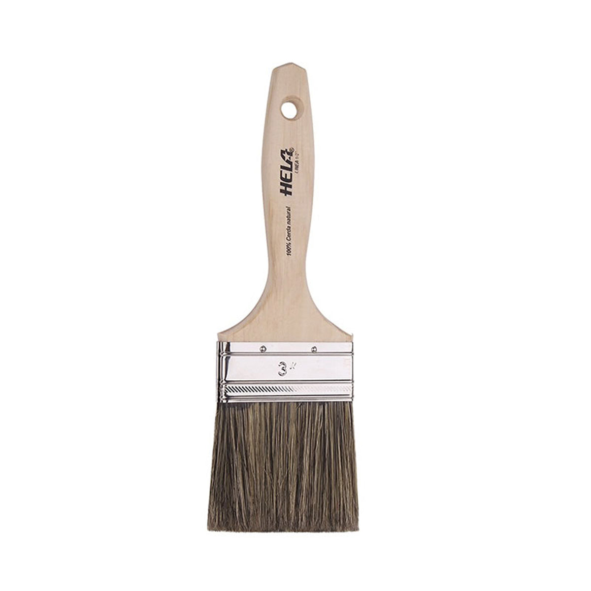 BROCHA CERDA GRIS NATURAL 1/2" X 3" SERIE-PROFESIONAL HELA